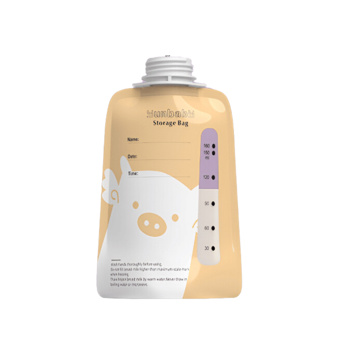 Túi trữ sữa có nắp Topgiakids 250ml dạng túi zip an toàn và tiện lợi